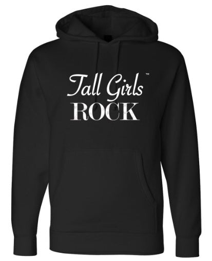 Tall Girls Rock Hooded Sweatshirt Black/White